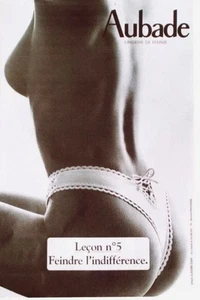 Original Vintage Poster FRENCH STRING LINGERIE AUBADE 5 & 92 - Bild 1 von 2