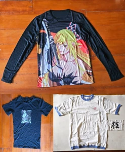 T-shirt sotto la lama Monogatari Series Kiss shot Acerola orion cuore ETC 3 pezzi - Foto 1 di 9