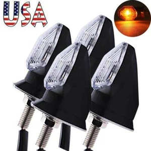 Mini indicador de giro LED de motocicleta luz intermitente ámbar para Kawasaki Honda - Imagen 1 de 12