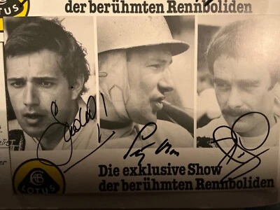 Autogramm   Elio de Angelis, Stirling Moss, Nigel Masell aus  AUTOGRAMM SAMMLUNG - Bild 1 von 4