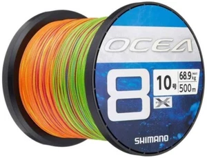 Shimano Ocea 8 PE Braid Fishing Line #10 152lb 500m Multicolor Saltwater New JP - Picture 1 of 6