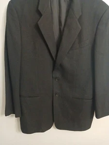 Giorgio Armani By Neiman Marcus  Designer Mens Top Dark Black Suit Size Large... - Picture 1 of 14