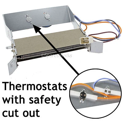 SPARESWORKS Elemento calefactor secadora de tambor CREDA TCR2 TCS3 TVR2 TVS3 TVU1 TSS3 2200w