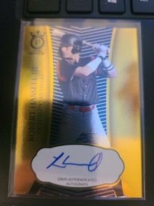 ROBERT HASSELL 2021 ONYX VINTAGE PREMIUM BASEBALL ON CARD AUTO #d 22/25 PADRES