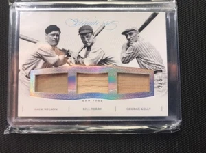2016 FLAWLESS TEAMMATES GU BATS BILL TERRY HACK WILSON GEORGE KELLY #2/5 - Picture 1 of 2