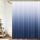 Gradual Color Shower Curtain Waterproof Weighted for Bathroom with Hooks