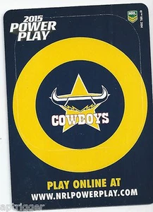 2015 NRL Power Play PHOTO FRAME (PF4) Cowboys - Picture 1 of 1