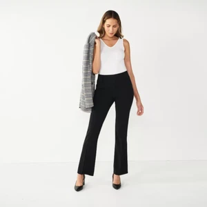 Apt 9 Womens Bootcut Mid Rise Pants Tummy Control Sz 4 Short MSRP: $48 - Picture 1 of 24