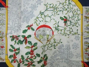 Auténtica Bufanda HERMES 100% Seda Neige d'Antan Azul Marino Multicolor Buena 70466 - Imagen 1 de 1