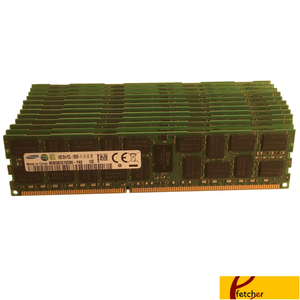 192GB (12 x 16GB)  DDR3 1600 Memory For HP Compaq Workstation Z620, Z820  - Image 1 of 1
