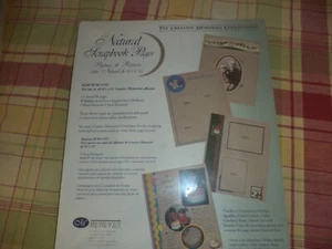 Creative Memories Natural Scrapbook Pages 8 1/2 x 11   15 Sheets NIP - Picture 1 of 3