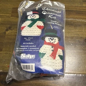 Kit de adornos navideños Sulyn NOS Frosty el muñeco de nieve con cuentas artesanía navideña en paquete - Imagen 1 de 6