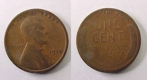 1918 S Lincoln Cent sehr guter Zustand - Bild 1 von 1
