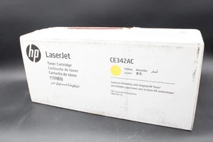 Genuine HP CE342AC - Yellow High-yield Toner Cartridge - Sealed Damage box - Picture 1 of 6