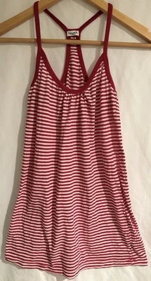 Camiseta sin mangas vintage Y2K Splendid Boutique roja blanca a rayas XS USADA EN EXCELENTE ESTADO Boho Preppy años 90 Foto 1 de 4
