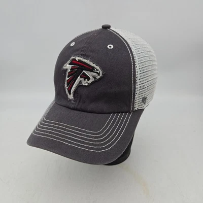 47 Brand Atlanta Falcons Hat Cap Gray White NFL Football Small Medium Stretch - Image 1 of 4