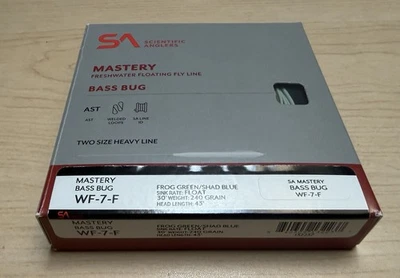 Scientific Anglers Mastery Bass Bug #WF-7-F Freshwater Floating Fly Line in Box - Image 1 of 3