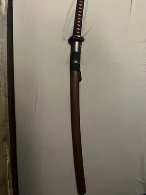 Espada samurai katana roja oscura Foto 1 de 4