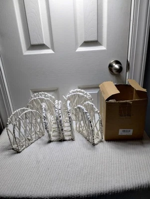 Paquete de 6 servilletas de mimbre para playa cocina granja cáscara de maíz natural boho Foto 1 de 4