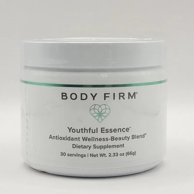 Body Firm ESENCIA JUVENIL Antioxidante Bienestar-Belleza Mezcla 2.33 OZ SELLADO Foto 1 de 4