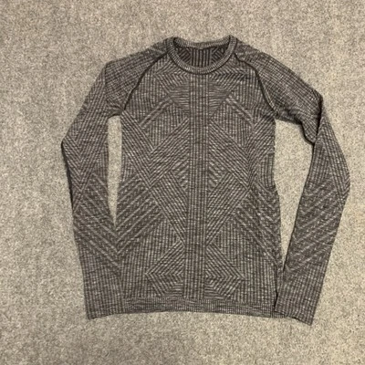 Camisa Lululemon Mujer Talla 4 Manga Larga Informal Elastizada Gris Foto 1 de 4