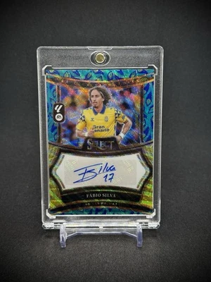 Fabio Silva 2024 Panini Select La Liga Signatures Auto Peacock Prizm SSP - Image 1 of 4
