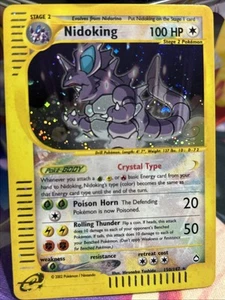 Nm Nidoking 150/147 Aquapolis Holo Secret Rare E Reader 3 Swirls And Holo Bleeds - Picture 1 of 17