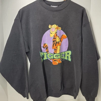 Sudadera De Colección Tigger Pooh Años 90 Hanes Peso Pesado Hecha en EE. UU. Hombres L Gráfico Disney  Foto 1 de 4