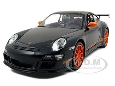 PORSCHE 911 (997) GT3 RS BLACK 1/24 DIECAST MODEL CAR WELLY 22495 - Image 1 of 4