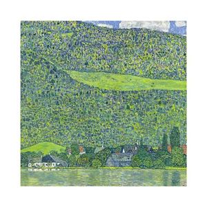 Gustav Klimt, Litzlberg on the Attersee, 1915, Canvas Print, 8" x 8" + Border - Picture 1 of 10