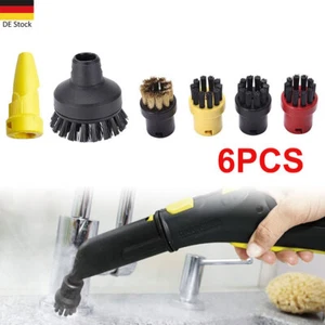 6 Stück Rundbürsten Zubehör Set Für Karcher SC1 SC2 SC3 SC4 Dampfreiniger Teile - Bild 1 von 9