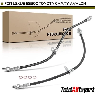 Manguera hidráulica de freno delantera 2 piezas para Toyota Avalon 1995-1996 Camry Lexus ES300 Foto 1 de 4