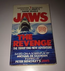 Roman SPECIAL ADVANCE EDITION Promo JAWS The Revenge Hank Searls 1987 Shark Book - Bild 1 von 1