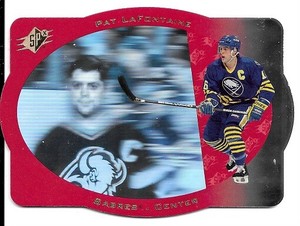 1996 Upper Deck SPx- Pat LaFontaine- # 18- MINT- Die Cut
