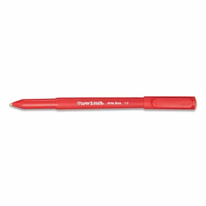 Paper Mate Write Bros. Stick Ballpoint Pen, Medium 1Mm, Red Ink/Barrel, Dozen - Picture 1 of 1
