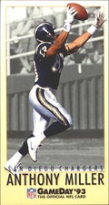 1993 GameDay Football Card #93 Anthony Miller