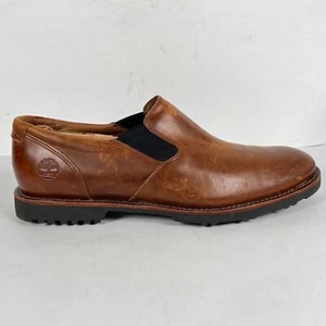 Timberland Kendrick Loafers Mens Size 9 Brown Leather Casual Slip On Shoes - Picture 1 of 10