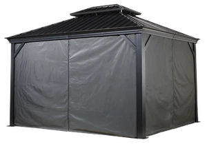 Sojag Messina & Mykonos Curtains Spun Grey - Picture 1 of 8