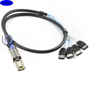 MINI SAS SFF-8088 26P to 4X E-SATA 7P Female Server Hard Drive Connection Cable - Picture 1 of 7