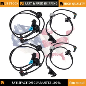 For 2007-2013 Chevy Silverado 1500 5.3L 4pcs Front & Rear ABS Wheel Speed Sensor - Foto 1 di 15
