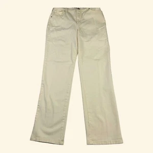 Gloria Vanderbilt Womens Amanda Yellow Denim Jeans 10 Tapered Leg High Rise NEW - Picture 1 of 16