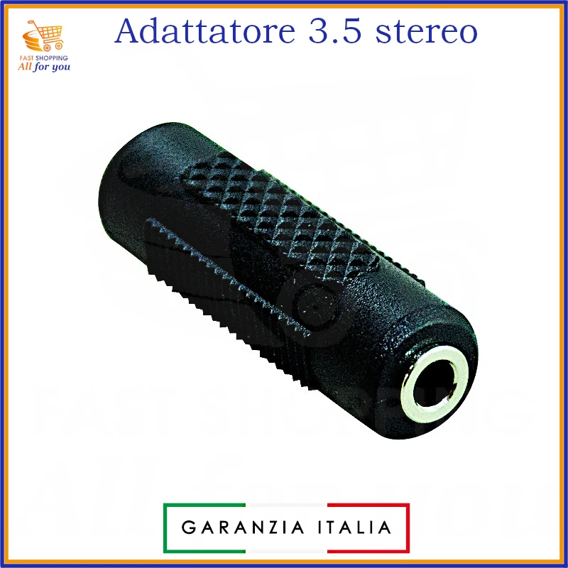 Adattatore jack 3.5 femmina femmina per audio stereo doppio presa x accoppiatore - Immagine 1 di 1