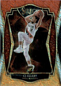 2020-21 Select Prizms Red White Orange Shimmer #198 CJ Elleby