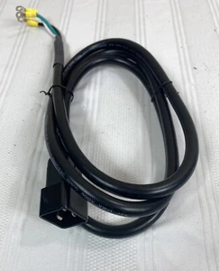 E136261 FM-320 F.M.C 20A 250V E322763 noir 300V CORDON D'ALIMENTATION 3 BROCHES 6 pieds de long - Photo 1/10