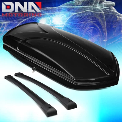 PARA 2003-2008 HONDA PILOT BARRA TRANSVERSAL DE ALUMÍNIO + CAIXA DE TRANSPORTE DE CARGA SUPERIOR DE TETO - Imagem 1 de 4