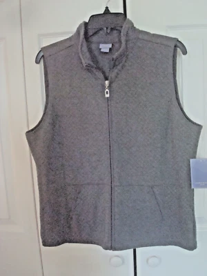 女士 Petite 户外背心灰色 Laura Scott 尺寸 L 全新 — 第 1/2 张图片