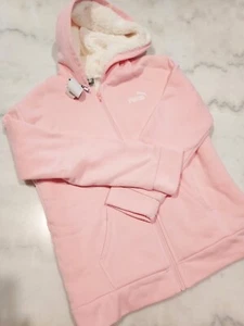 Puma Girls NWT Winter Jacket Size Large 14 to 16 Baby Pink with Lining - Picture 1 of 7
