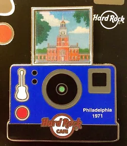 2020 HARD ROCK CAFE PHILADELPHIA LENTICULAR PHOTO CITY SERIES LE PIN - Picture 1 of 3