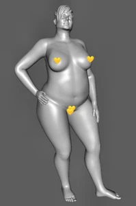 Desnudo 225 Erótico "Mujer estable de pie" aprox.20cm - 1:9 - sin pintar - Imagen 1 de 4