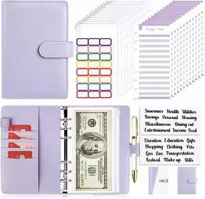 Onlyesh B Budget Binder with Zipper Envelopes, Cash Envelopes for Budgeting, Mon - Picture 1 of 12